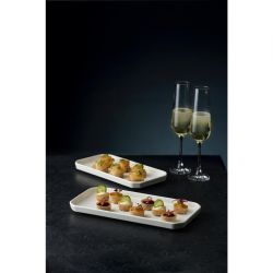 Churchill Alchemy Abstract White Deep Oblong Tray 263mm (6 Pack)