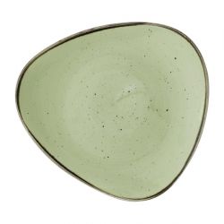 Churchill Stonecast Sage Green Triangle Plate 265mm (Pack of 12)