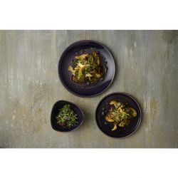 Churchill Stonecast Patina Deep Purple Triangle Bowl 185mm (12 Pack)
