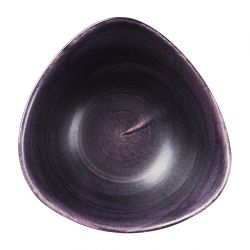 Churchill Stonecast Patina Deep Purple Triangle Bowl 185mm (12 Pack)