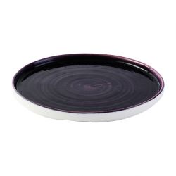 Churchill Stonecast Patina Deep Purple Walled Plate 260mm (6 Pack)