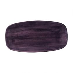 Churchill Stonecast Patina Deep Purple Chefs' Oblong Plate 355mm (6 Pack)