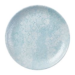 Churchill Vintage Prints Med Tiles Aquamarine Coupe Plate 217mm (12 Pack)