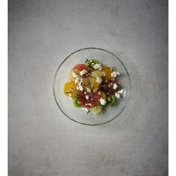 Churchill Isla Glass Clear Organic Glass Plate 225mm (6 Pack)
