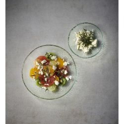 Churchill Isla Glass Clear Organic Glass Plate 225mm (6 Pack)