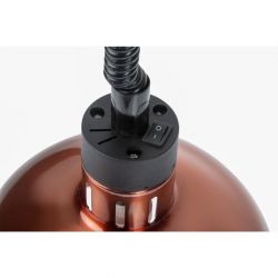 Buffalo Retractable Dome Heat Shade Copper Finish