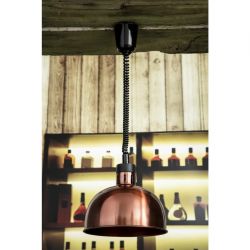 Buffalo Retractable Dome Heat Shade Copper Finish