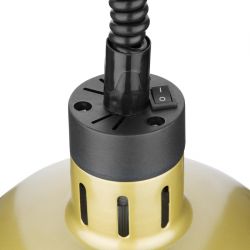 Buffalo Retractable Dome Heat Shade Pale Gold Finish