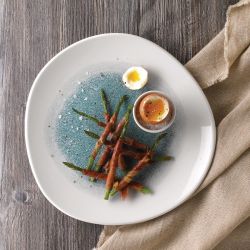 Churchill Raku Round Trace Plate Jade Green 264mm (12 Pack)