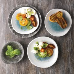 Churchill Raku Round Trace Plate Jade Green 186mm (12 Pack)