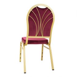 Bolero Regal Banquet Chairs Claret (4 pack)