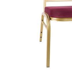Bolero Regal Banquet Chairs Claret (4 pack)