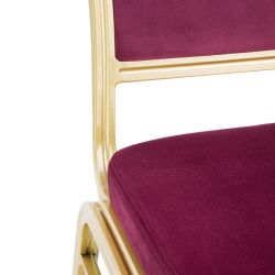 Bolero Regal Banquet Chairs Claret (4 pack)
