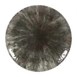 Churchill Stone Quartz Black Evolve Coupe Plates 217mm (12 Pack)