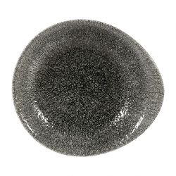 Churchill Raku Round Dish Quartz Black 185mm (Pack of 12)
