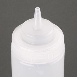 Vogue Clear Wide Neck Squeeze Sauce Bottle 16oz