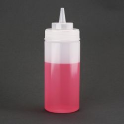 Vogue Clear Wide Neck Squeeze Sauce Bottle 16oz