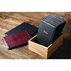 Olympia PVC Menu Cover Black