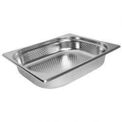 Vogue Stainless Steel Perforated 1/2 Gastronorm Tray