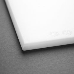 Hygiplas High Density Antibacterial White Chopping Board 455x305x12mm