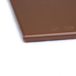 Hygiplas High Density Antibacterial Brown Chopping Board 455x305x12mm