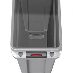 Rubbermaid Slim Jim Bin with Venting Channels Grey 87Ltr