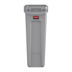 Rubbermaid Slim Jim Bin with Venting Channels Grey 87Ltr