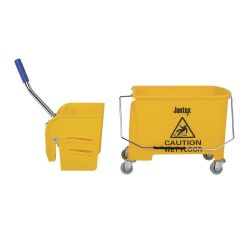 Jantex Kentucky Mop Bucket and Wringer 20Ltr Yellow