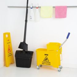 Jantex Kentucky Mop Bucket and Wringer 20Ltr Yellow