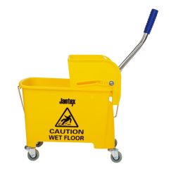 Jantex Kentucky Mop Bucket and Wringer 20Ltr Yellow