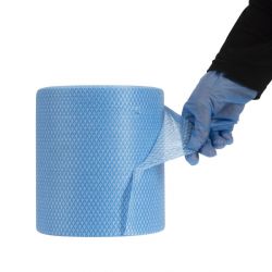 EcoTech Envirolite Super Antibacterial Cleaning Cloths Blue (Roll of 2 x 500) (Pack of 2)