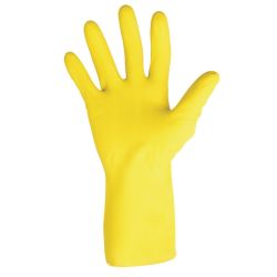 MAPA Vital 124 Liquid-Proof Light-Duty Janitorial Gloves Yellow