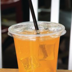Fiesta Compostable PLA Cold Cup Flat Lids 12oz / 16oz / 20oz (1000 Pack)