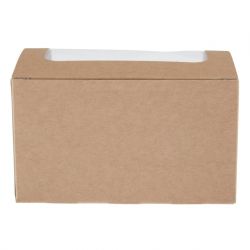 Fiesta Recyclable Bloomer Box with PET Window 70x125mm (500 pack)