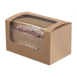 Fiesta Recyclable Bloomer Box with PET Window 70x125mm (500 pack)