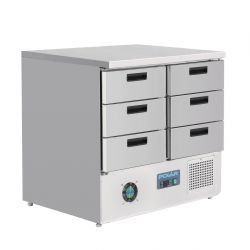 Polar G-Series Refrigerated Counter Fridge with 6 Drawers 240Ltr