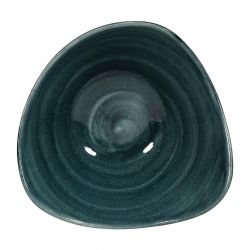 Churchill Stonecast Patina Triangular Bowls Rustic Teal 153mm (12 Pack)