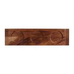Churchill Alchemy Wood Large Double Handled Boards 495x130mm (4 Pack)