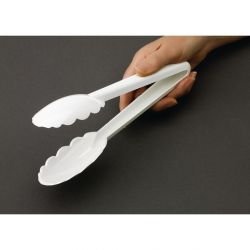 Matfer Bourgeat Exoglass Tongs White 9
