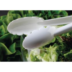 Matfer Bourgeat Exoglass Tongs White 9