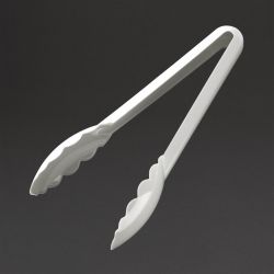 Matfer Bourgeat Exoglass Tongs White 9