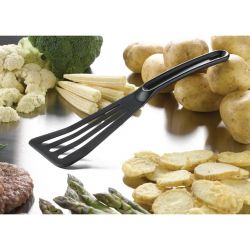 Matfer Bourgeat Pelton Exoglass Slotted Spatula 30cm Black