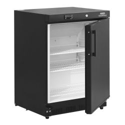 Nisbets Essentials Undercounter Refrigerator Black - 150Ltr