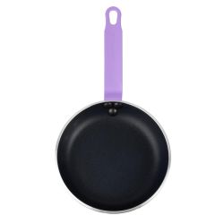 Hygiplas Aluminium Non-Stick Teflon Platinum Plus Frying Pan with Purple Handle 20cm