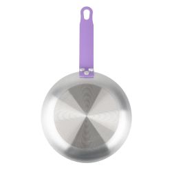 Hygiplas Aluminium Non-Stick Teflon Platinum Plus Frying Pan with Purple Handle 20cm