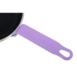 Hygiplas Aluminium Non-Stick Teflon Platinum Plus Frying Pan with Purple Handle 20cm