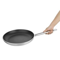 Vogue Aluminium Non-Stick Teflon Platinum Plus Frying Pan 32cm