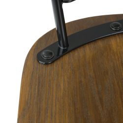 Bolero Scandi Side Chairs Black (2 pack)