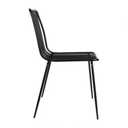 Bolero Steel Wire Dining Chairs Black (4 pack)