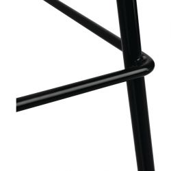 Bolero Steel Wire Dining Chairs Black (4 pack)